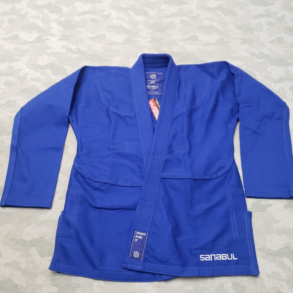 Sanabul Essentials Jiu Jitsu Gi Mens 6 Blue BJJ Martial Arts Kimono Jacket Gym